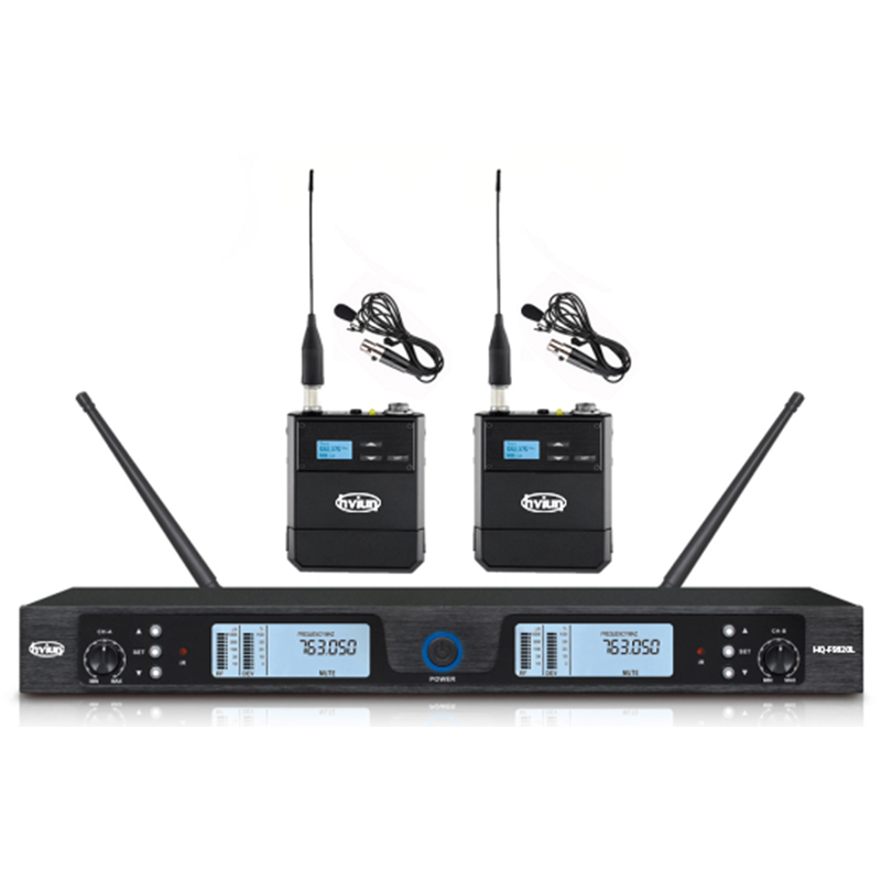 液晶可調無線麥克風（雙領（lǐng）夾）