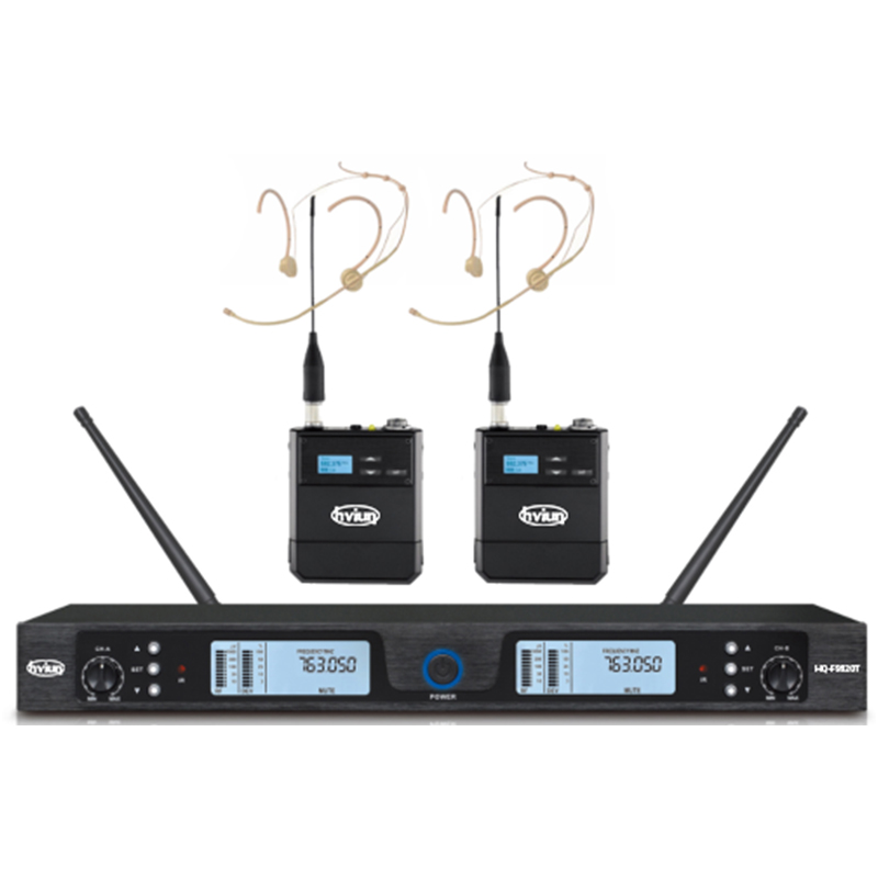 液晶可調無線麥克（雙頭戴）