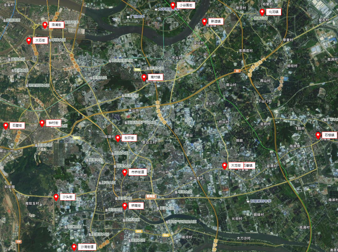 番禺區應急廣播係統布點圖 番(fān)禺區應急廣播係統布點圖